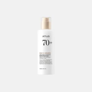 آنوا لوشن برنج ۷۰% شیر مرطوب‌کننده ۱۵۰ میل | لوشن آبرسان و روشن‌کننده با سرامید برای پوست کدر